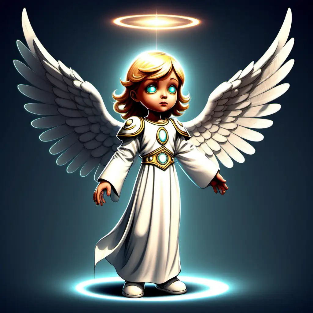 Angelium, the Pure: An innocent and pure Angel humanoid. Its habilities are focused on healing and recovery. (cartoon)
