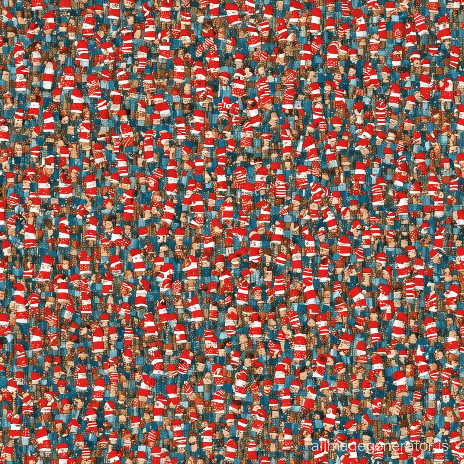 A “Where’s Waldo” image from the books.