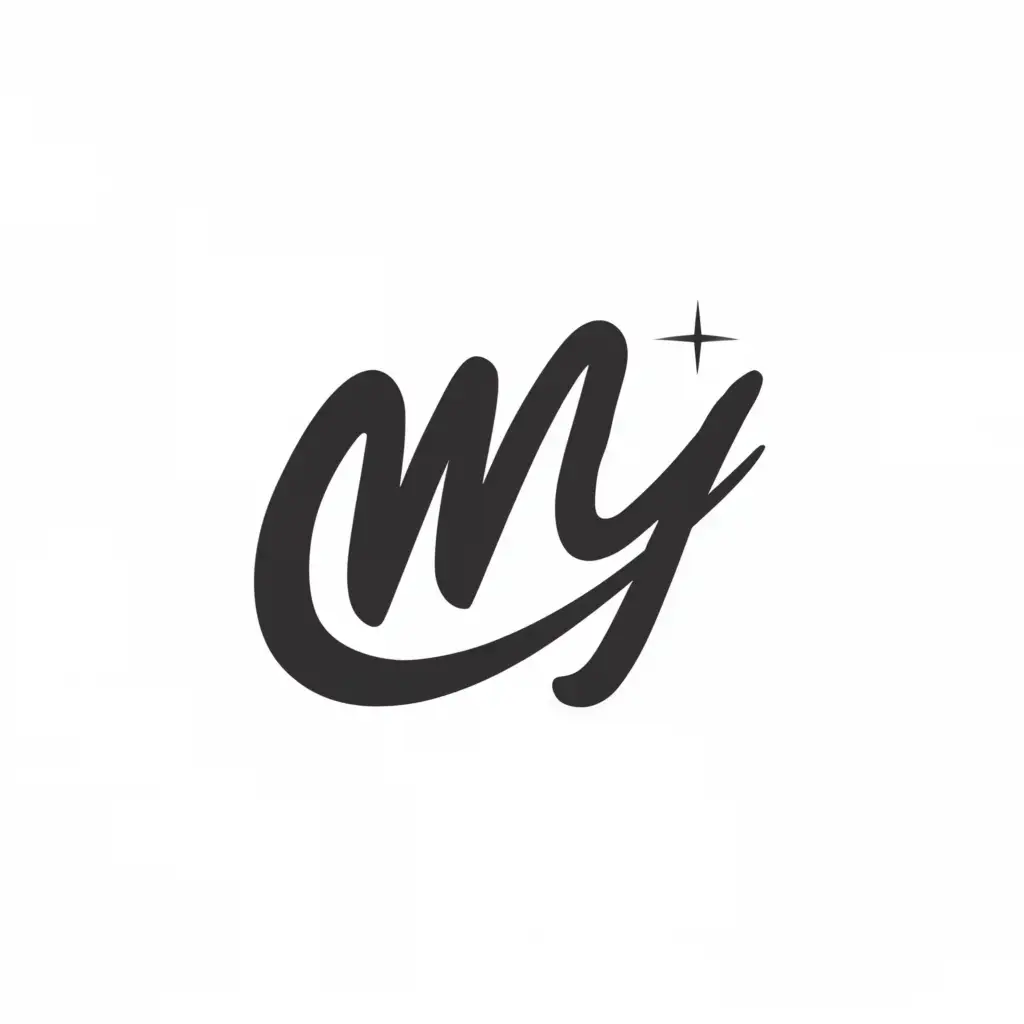 a logo design,with the text "MY
", main symbol:moon,Moderate,be used in Entertainment industry,clear background