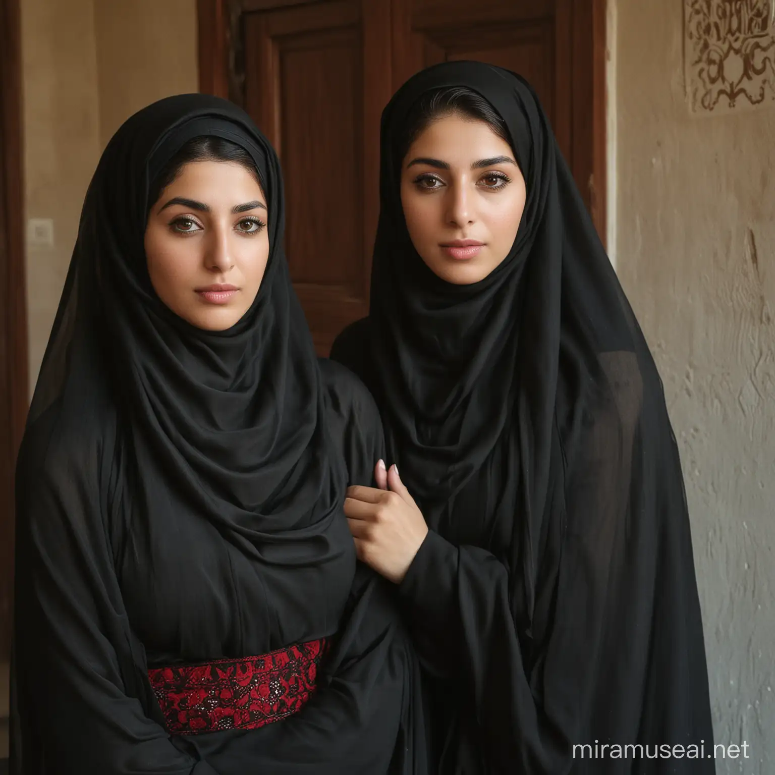 لیلا و فاطمه هردو حجابی و زیبا هستند، و حجاب های سرخ و سیاه دارند، همینطور هردو لزبین می کنند، و سینه های بزرگ دارند، و در داخل یک خانه ایرانی هستند