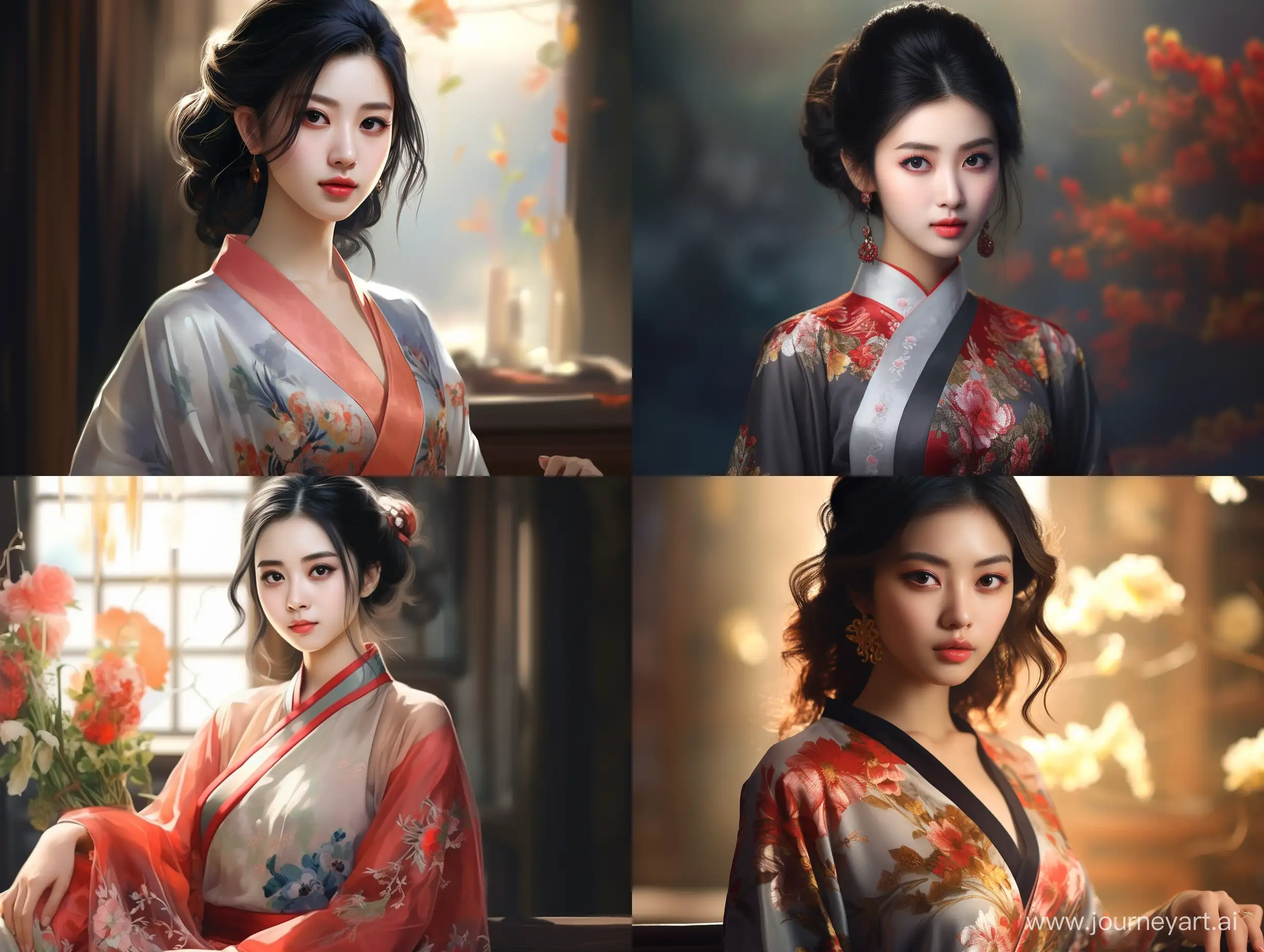 Elegant-Chinese-Girl-in-Traditional-Cheongsam-Dress-8K-HD-Image