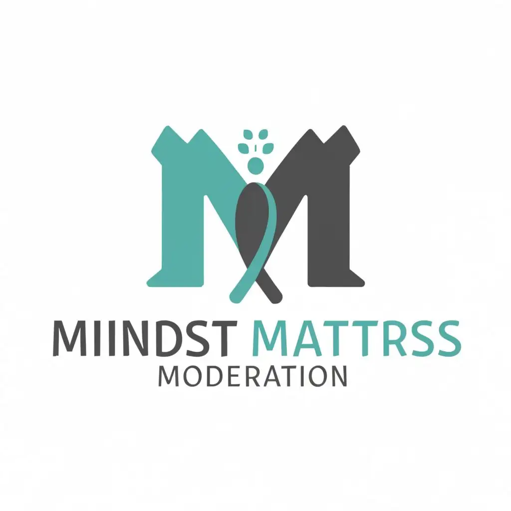 a logo design,with the text "Mndset Matters", main symbol:M M,Moderate,be used in Medical Dental industry,clear background