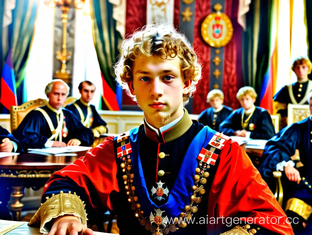 Portrait-of-Young-Emperor-Peter-II-of-the-Romanov-Dynasty