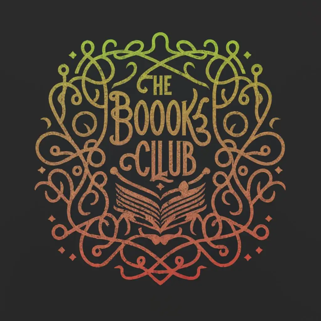 a logo design,with the text "The Booktok Club", main symbol:Dark romance book,Moderate,clear background