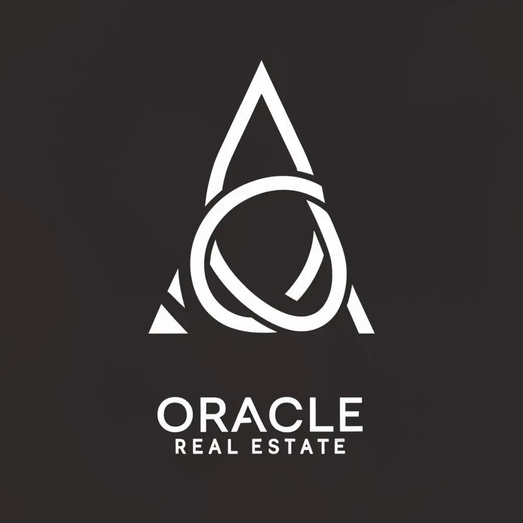 a logo design,with the text "Oracle", main symbol:A N O,Minimalistic,be used in Real Estate industry,clear background