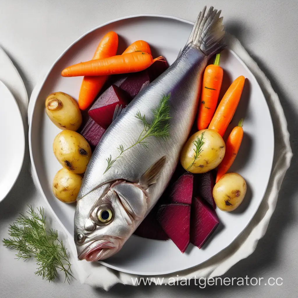 Russian-Herring-Under-a-Fur-Coat-with-Colorful-Vegetables