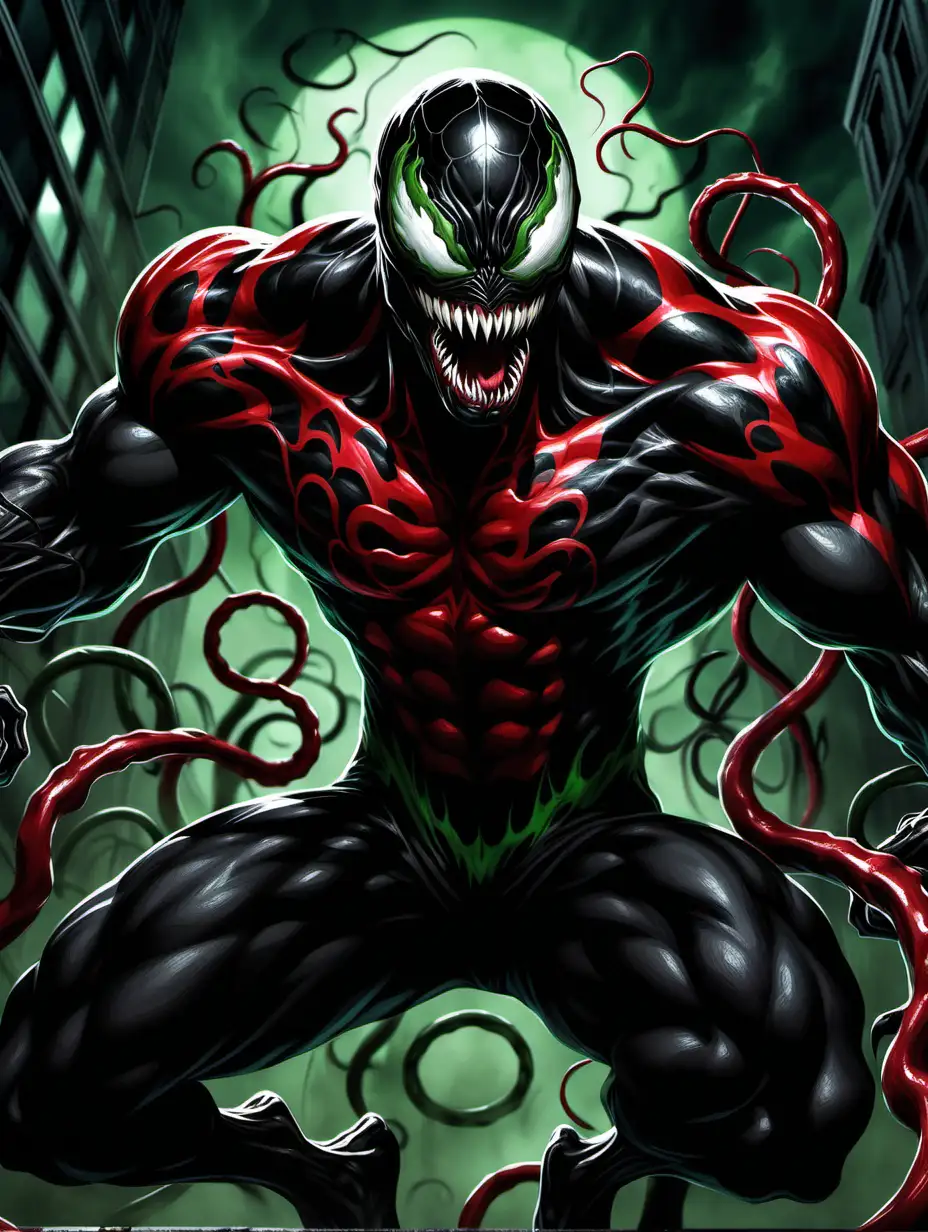 Sinister-Venom-in-Radiant-Red-Suit-Threatens-in-Darkness