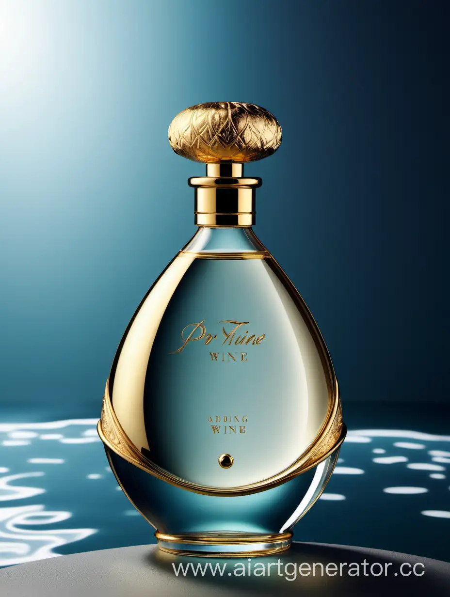 Elegant-WaterShaped-Perfume-Bottle-with-Luxury-Gold-Cap