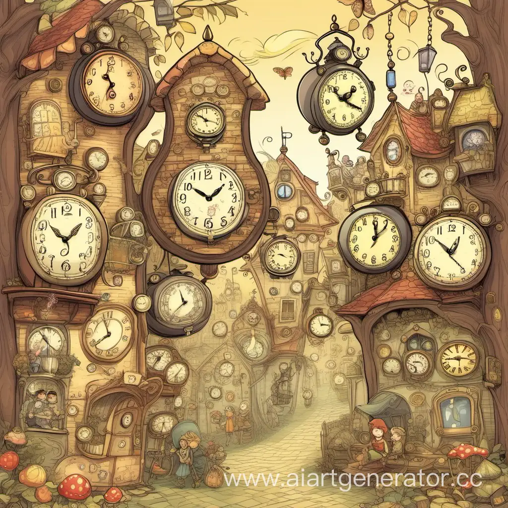 Enchanting-Fairy-Tale-Scene-with-Diverse-Clock-Characters