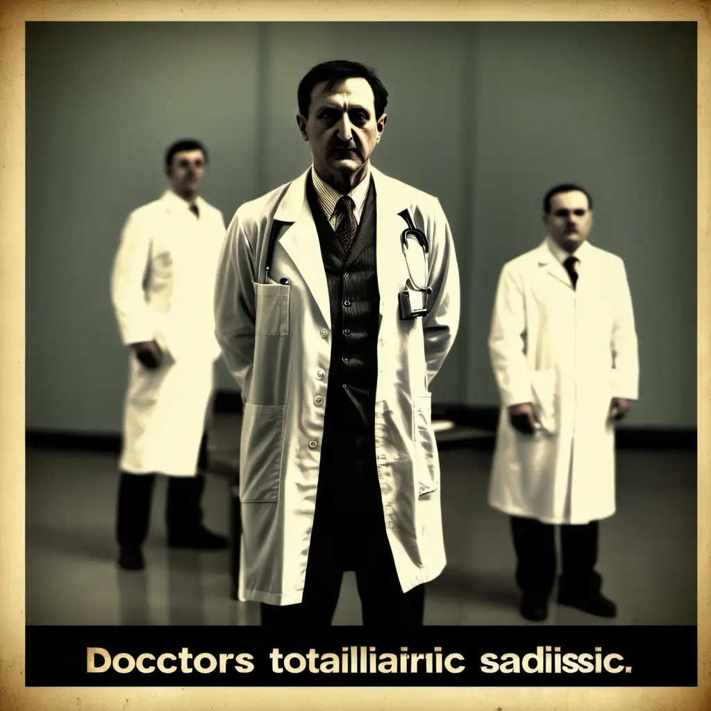 imagine- doctors totalitarian sadistic