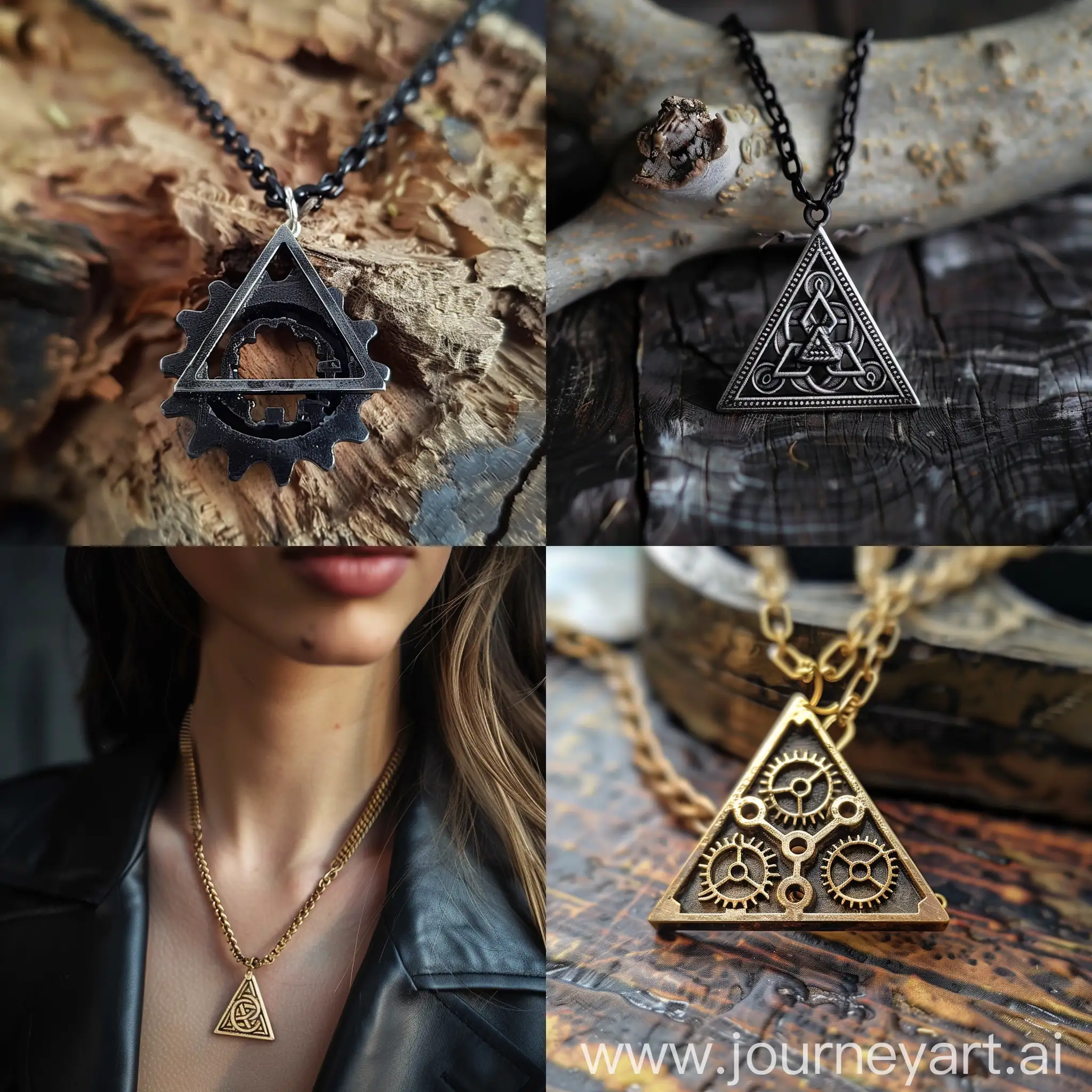 gearelic pendent triangle