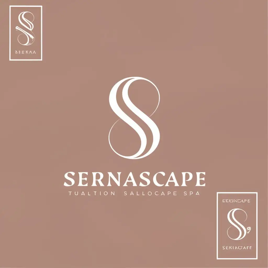a logo design,with the text "serenascape", main symbol:s,Moderate,be used in Beauty Spa industry,clear background