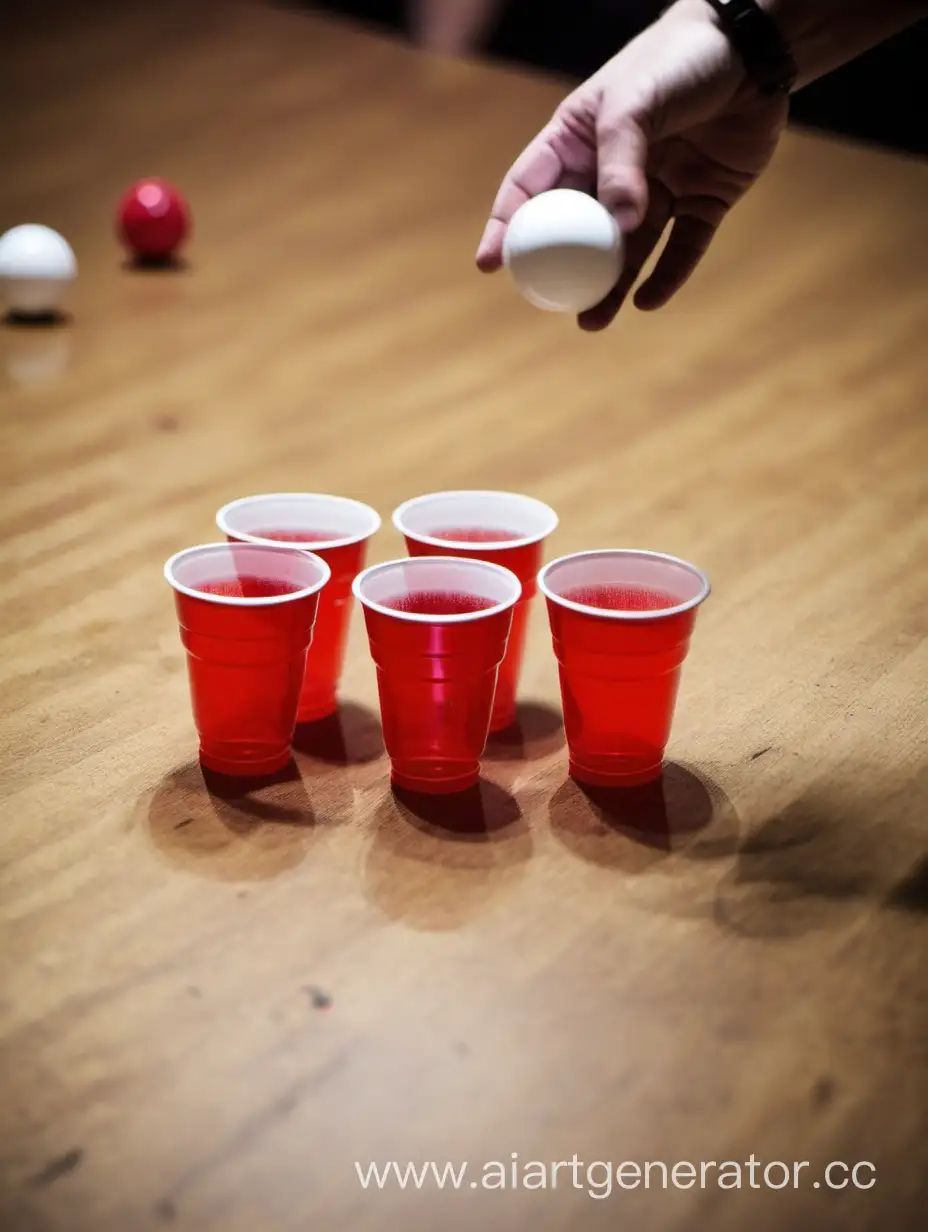 Dynamic-Beer-Pong-Action-with-Expertly-Thrown-Balls