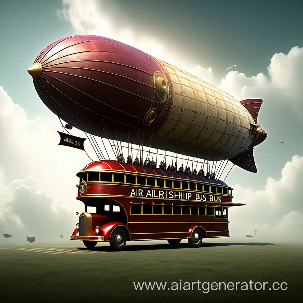 Futuristic-Airship-Bus-Traveling-Over-City-Skyscrapers