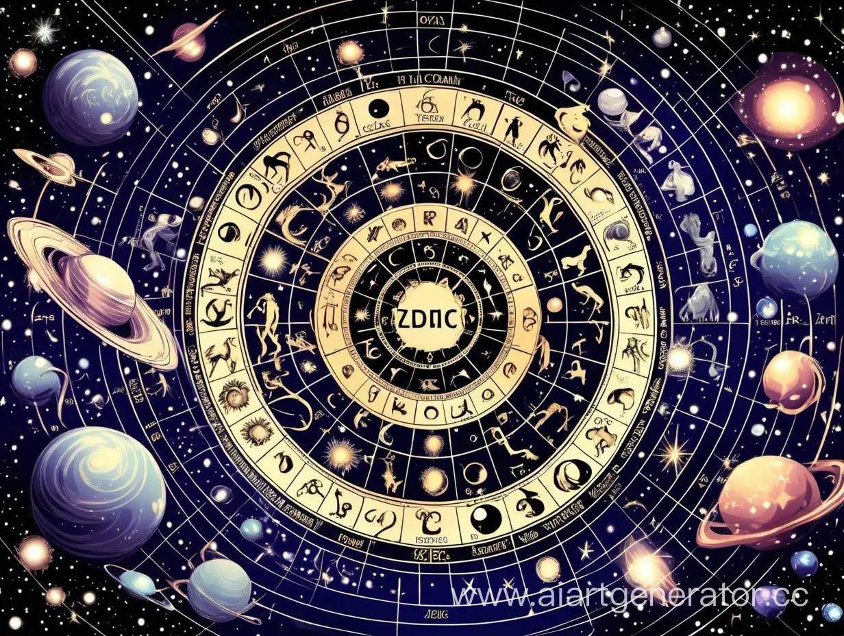 zodiac signs in the space