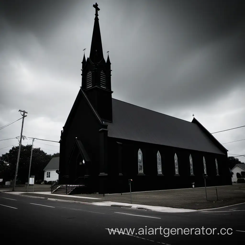 Historic-Black-Church-with-Elegant-Gothic-Architecture