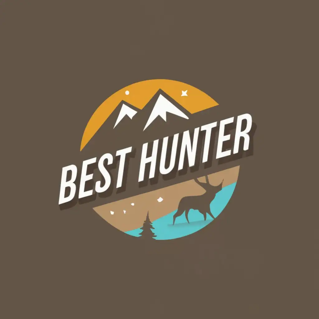 logo, Best Hunter, with the text "Best Hunter", typography, be used in Travel industry