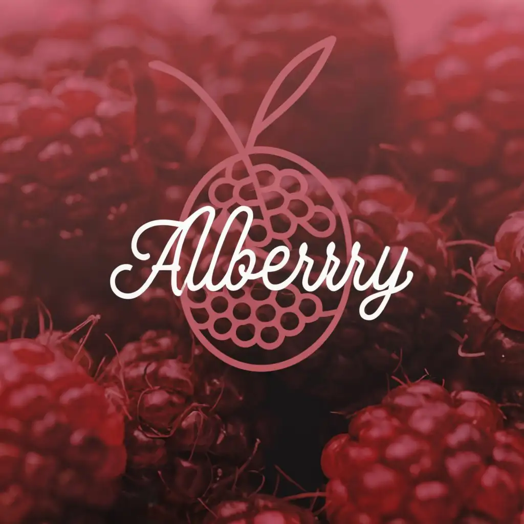 minimalistic logo design, with the text 'ALLBERRY', main symbol:anything, Moderate, clear background