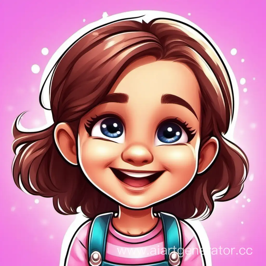 Канал на Ютубе аватарка для мультиков смешная веселая маленькая девочка