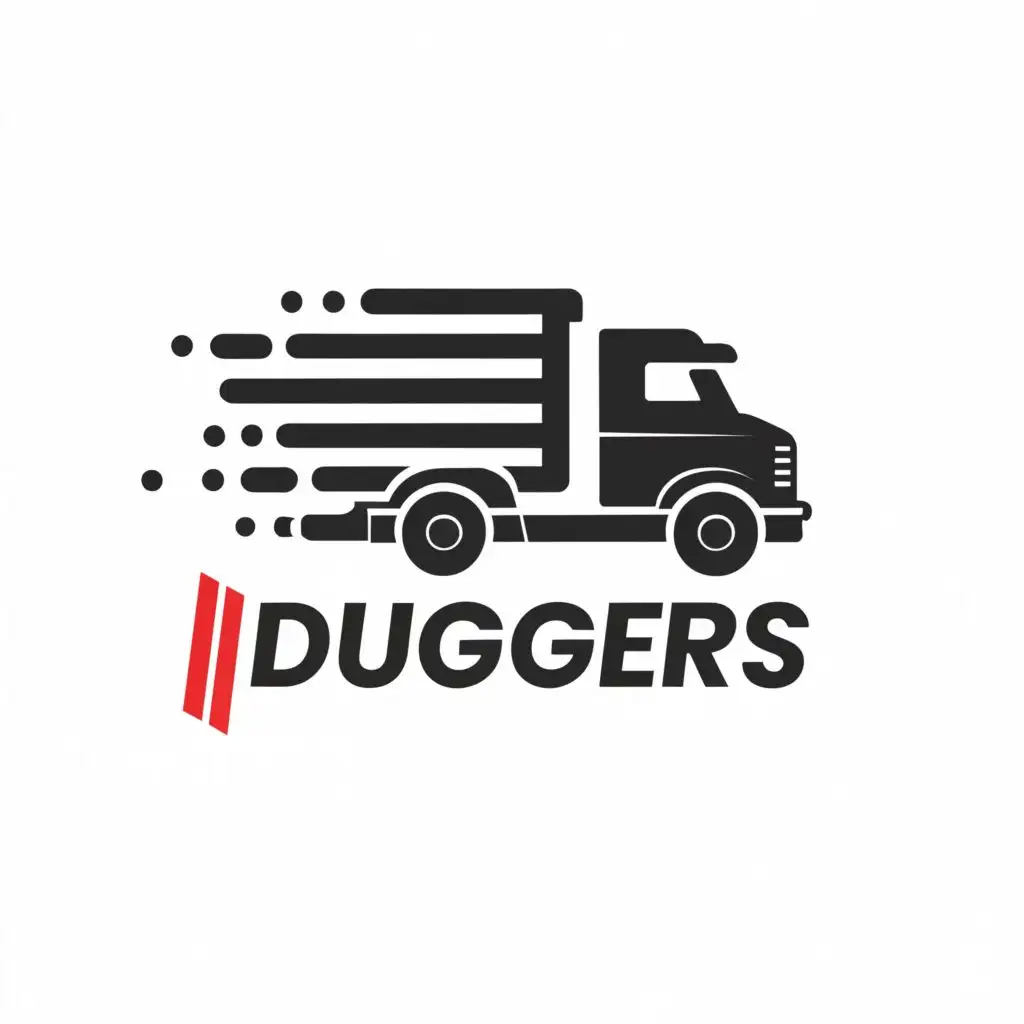 LOGO-Design-For-DUGGERS-Dynamic-Tow-Truck-Company-Emblem-for-Sports-Fitness-Industry