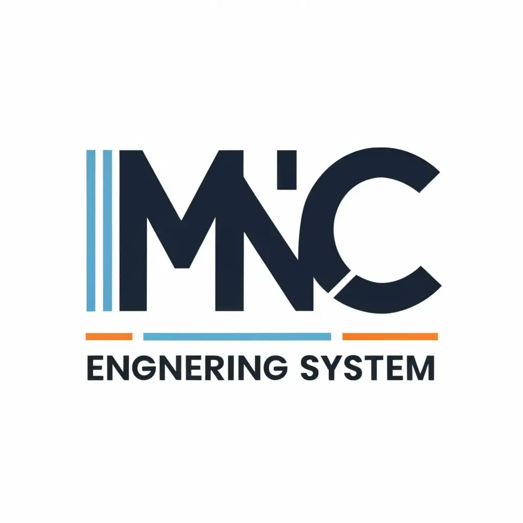 logo, MNC, with the text "MNC Engineering System", typography, be used in Construction industry