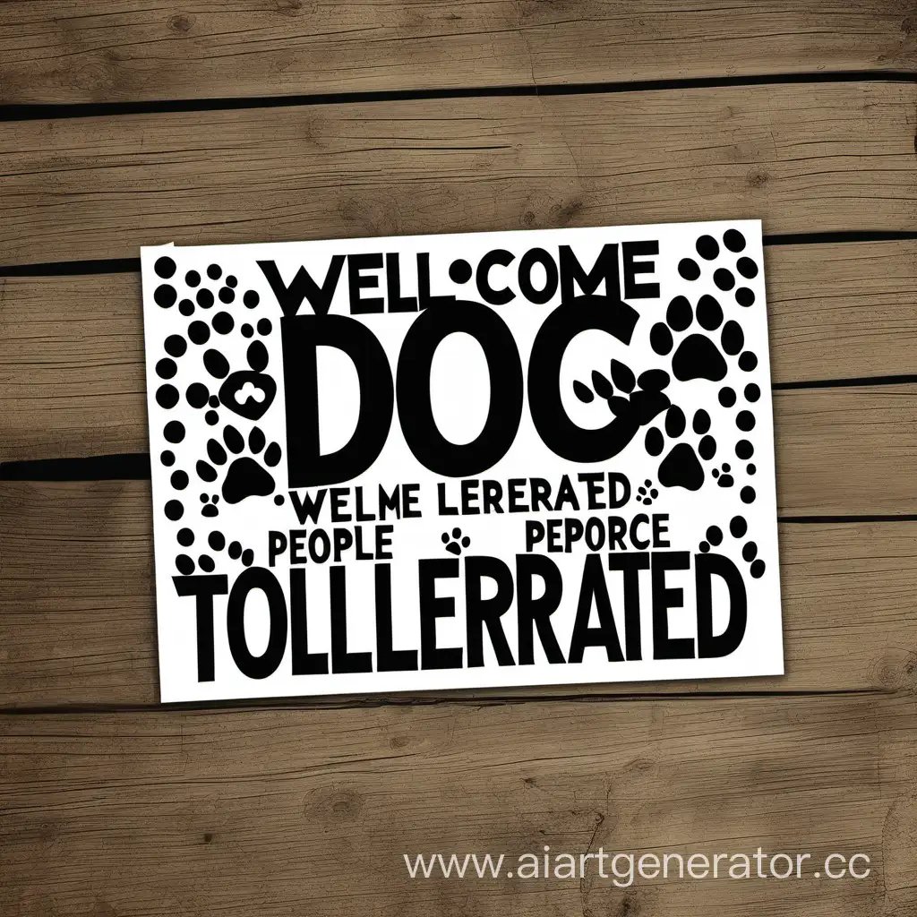 dogs welcome people tolerated