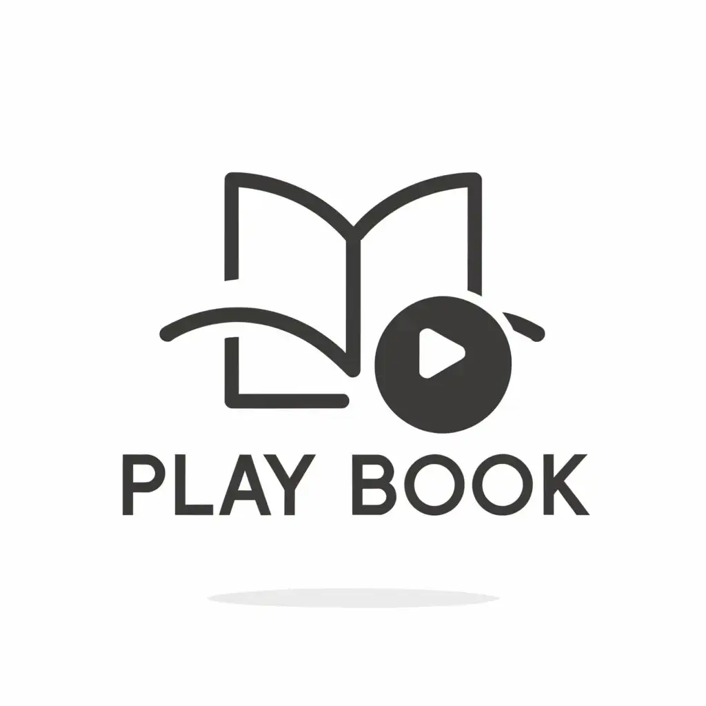 a logo design,with the text "Playbook", main symbol:Play book,Moderate,be used in Internet industry,clear background