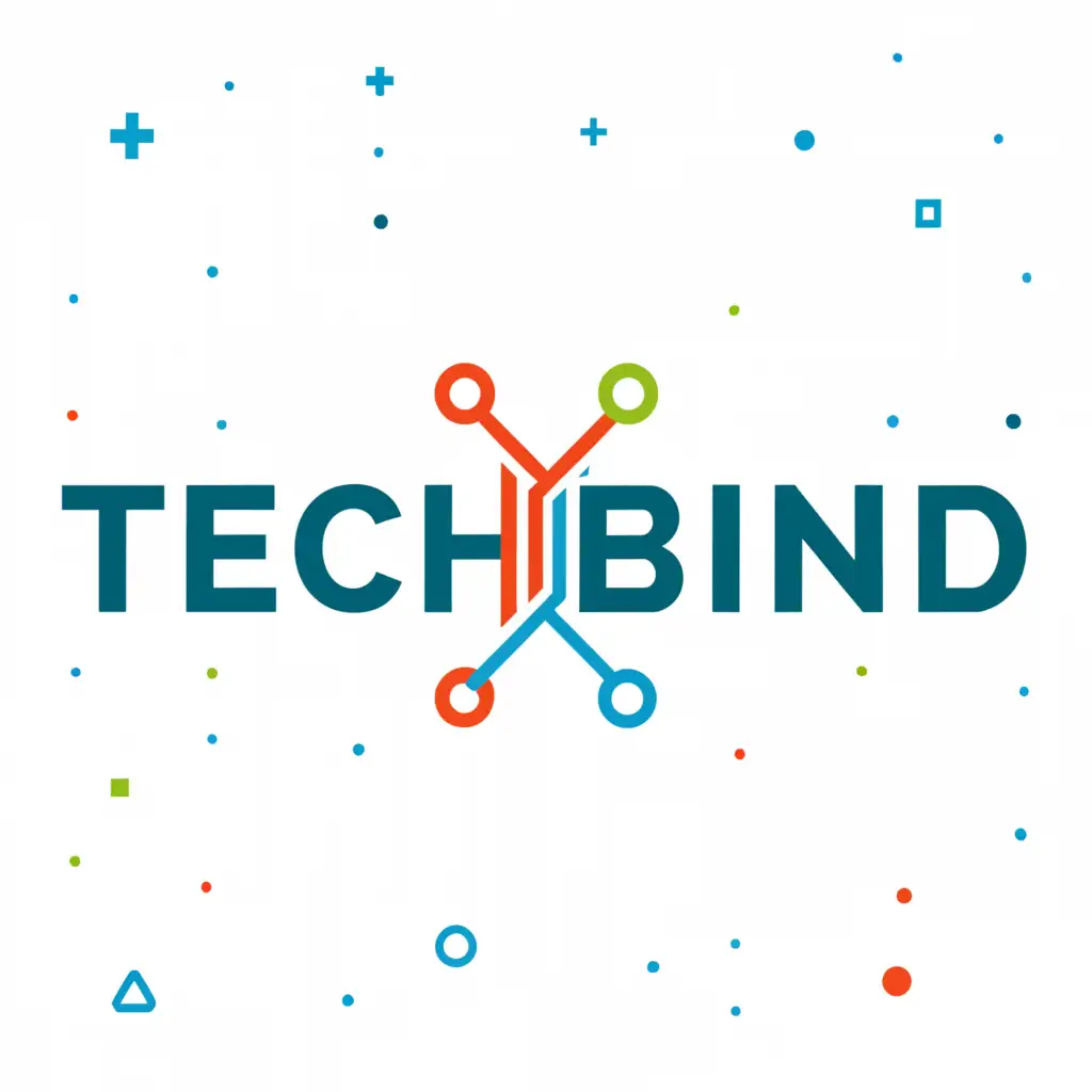 a logo design,with the text "TechBind", main symbol:T B,Moderate,be used in Technology industry,clear background