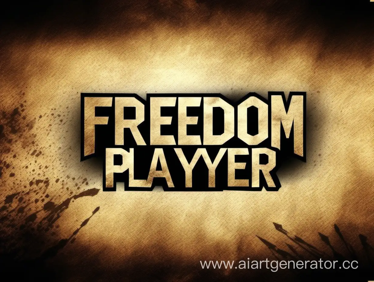background image for you tube gaming chanel named "freedom player"