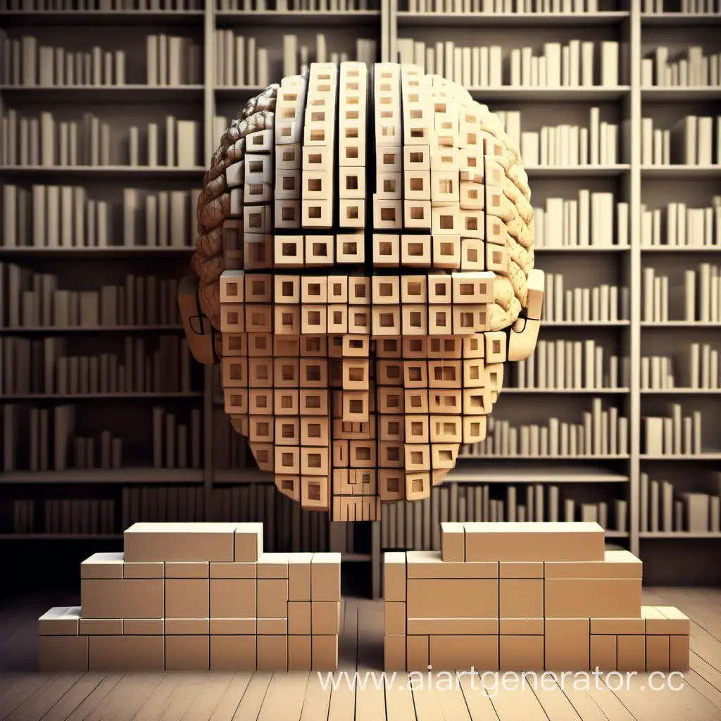 Educational-Brain-Structure-with-Blocks-and-Books