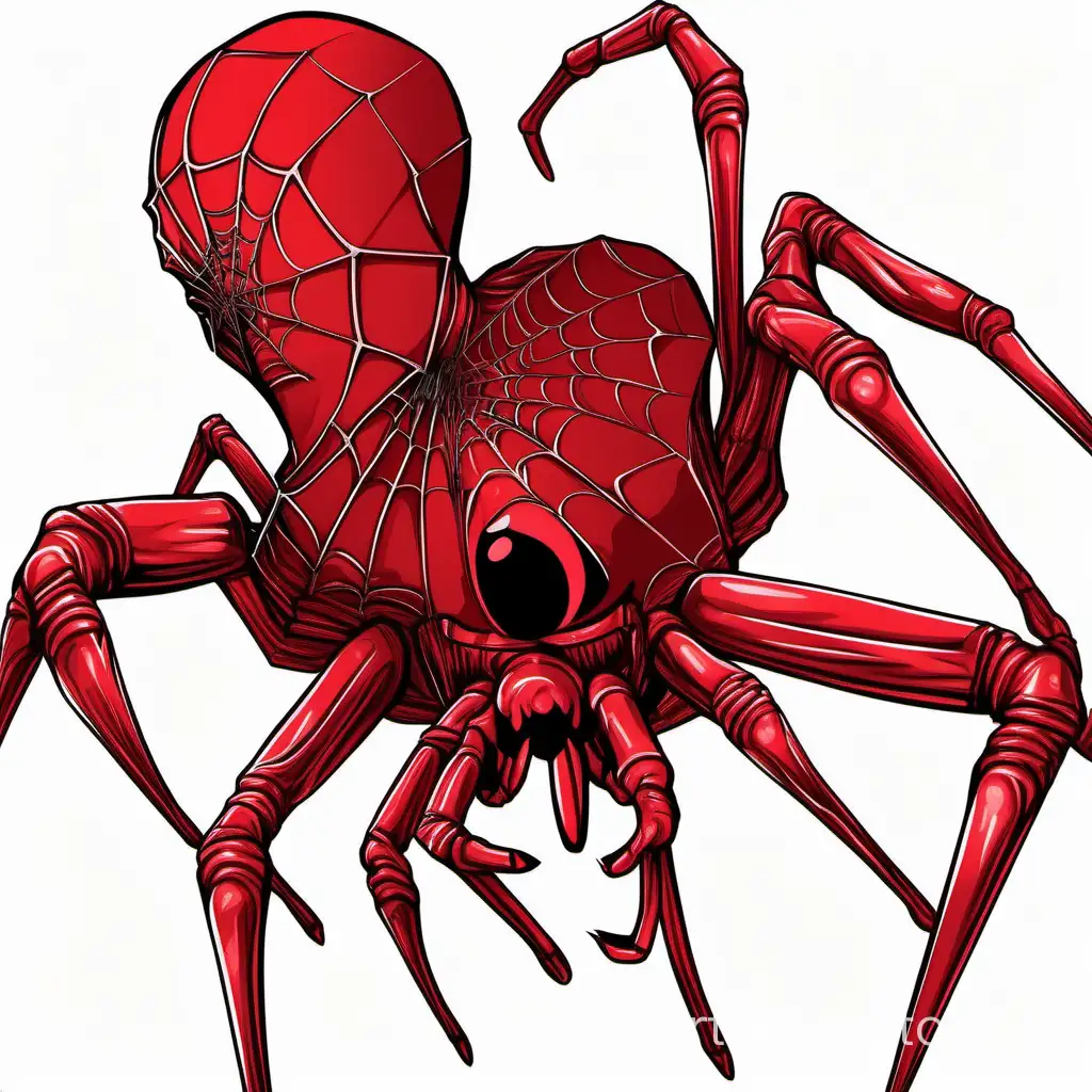 карминого красный человек павук