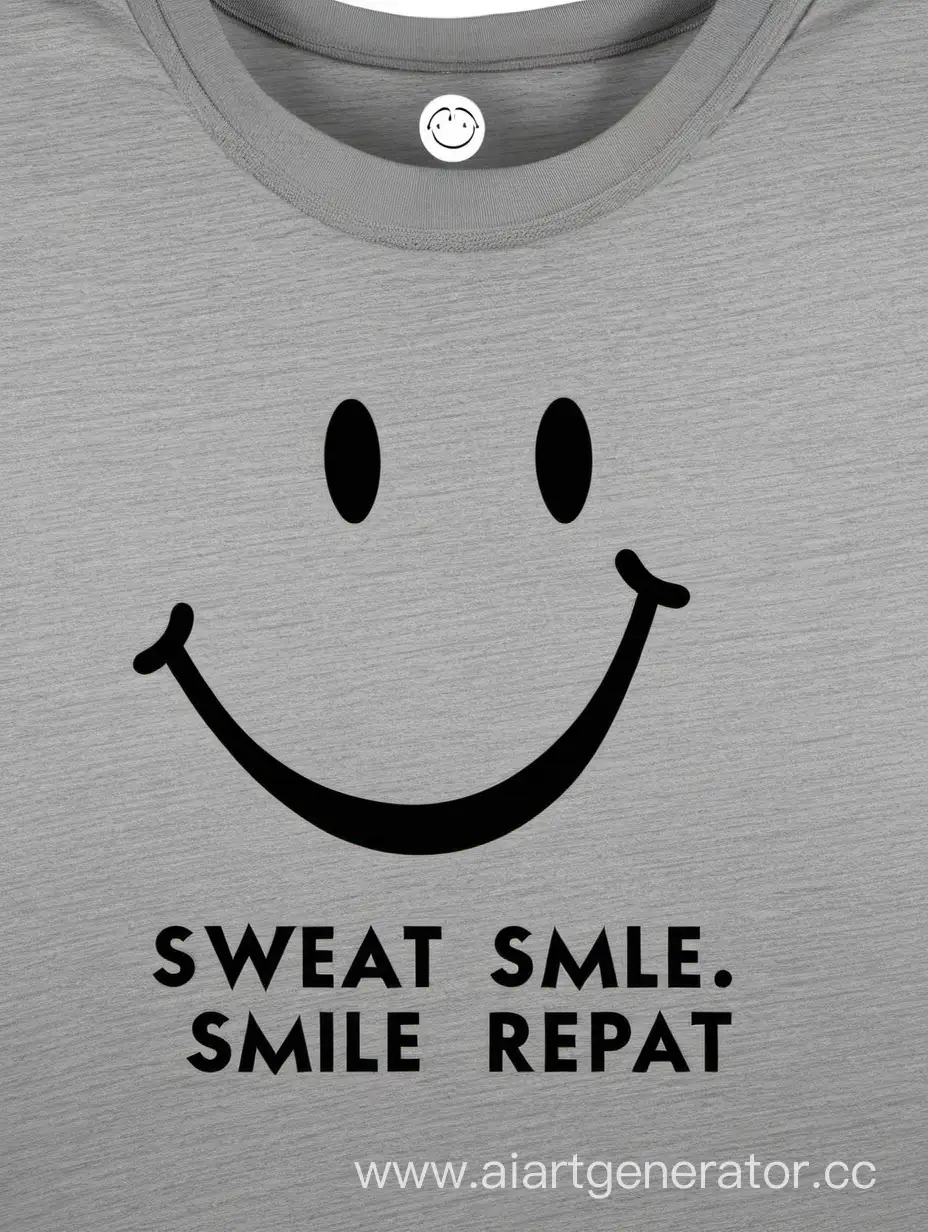 Motivational-Workout-Tshirt-Sweat-Smile-Repeat-with-Smiley-Face