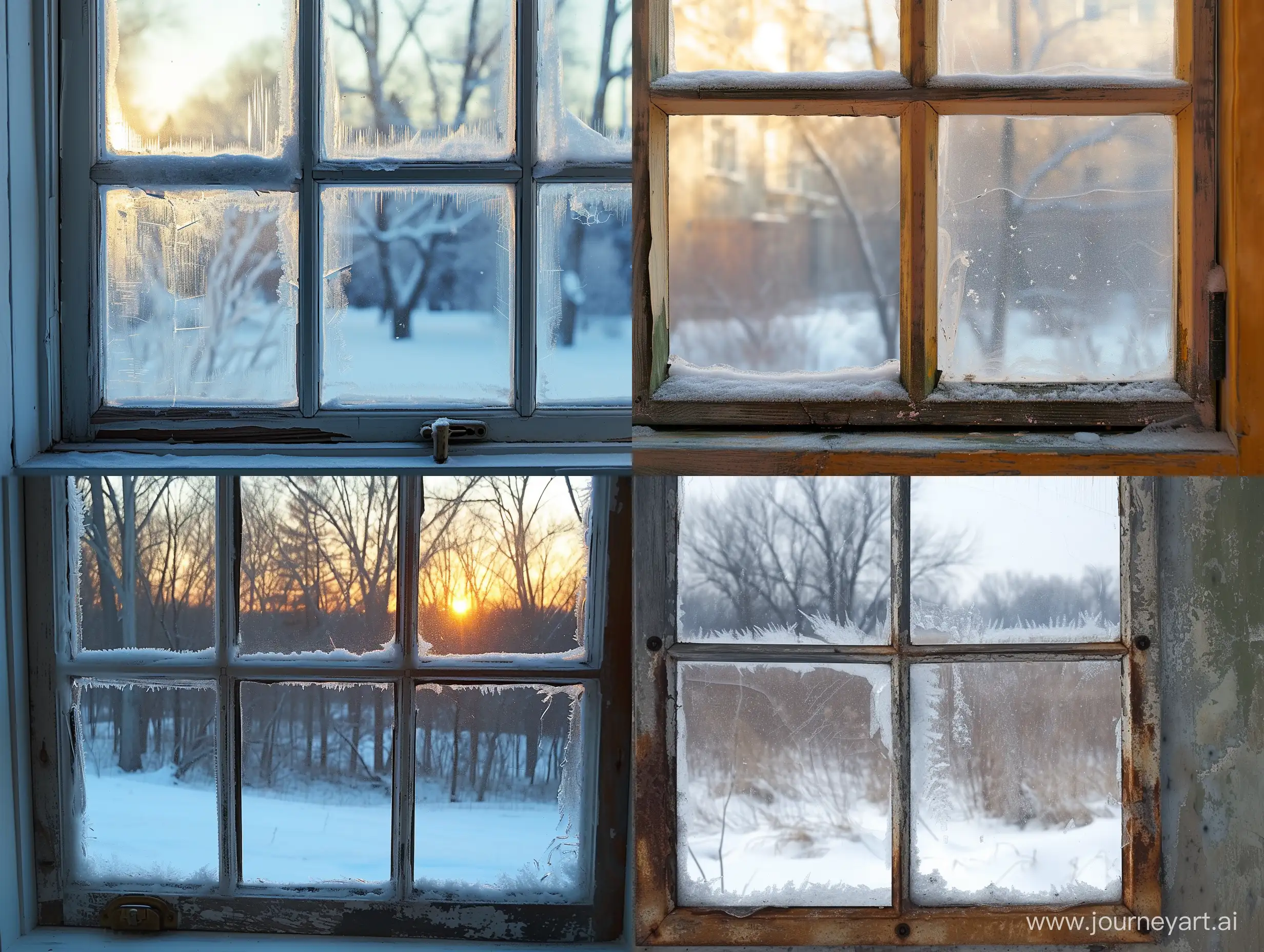 Cozy-Winter-Scene-Drafty-Plastic-Window-View
