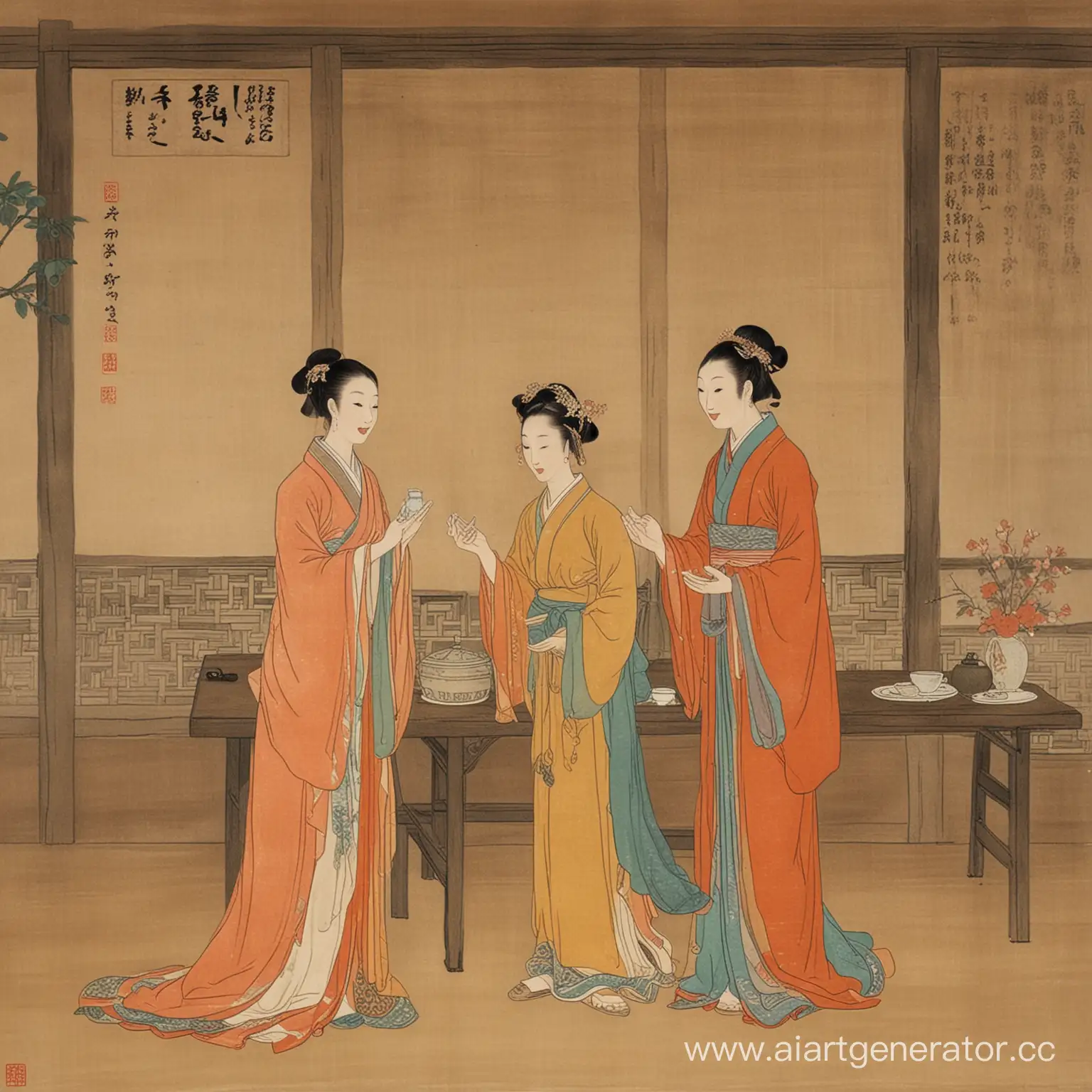 Han-Dynasty-Housewife-Welcoming-Guests-with-Grace-and-Tact