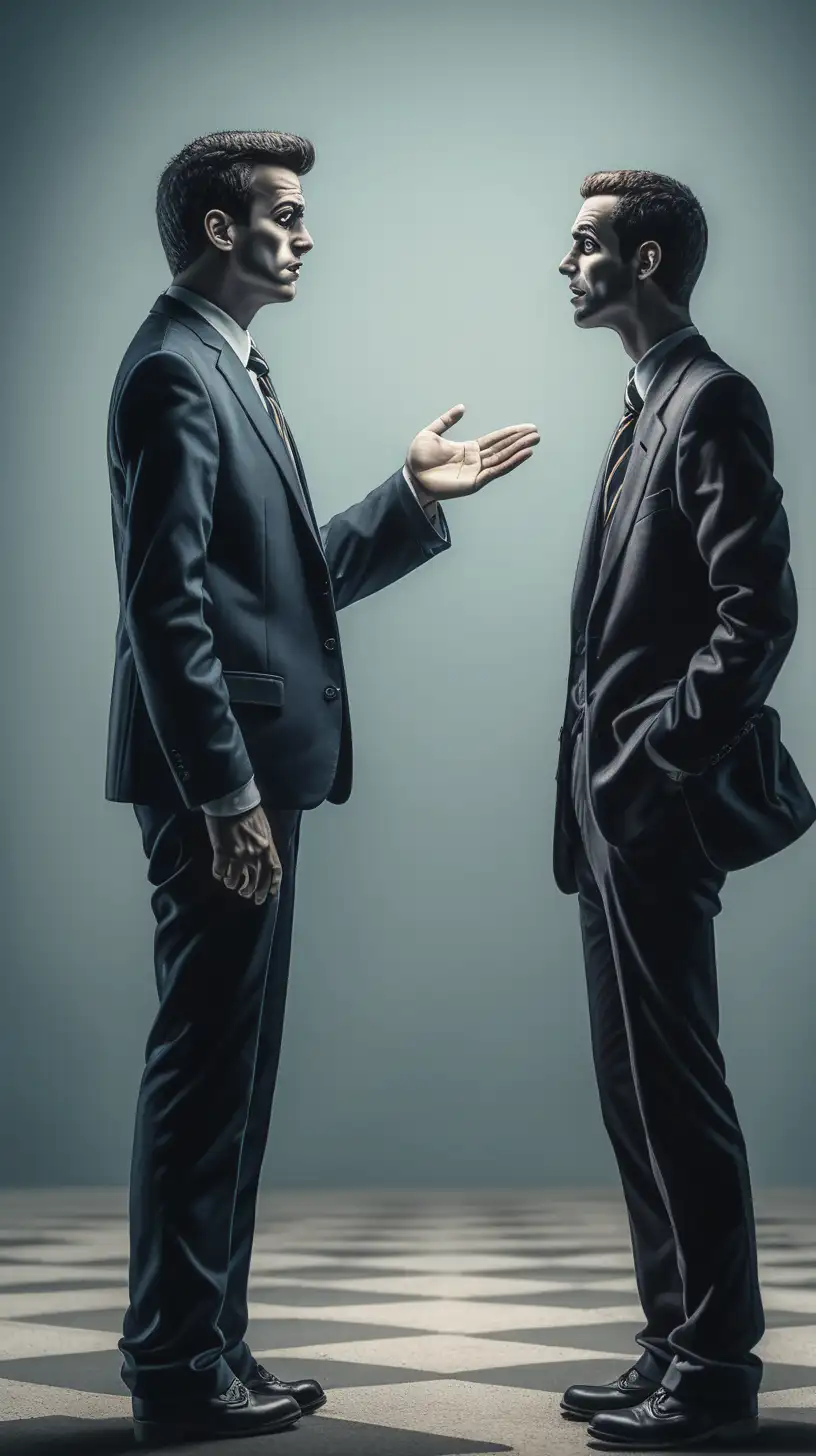 Realistic Manipulator Engages in Conversation with Another Person