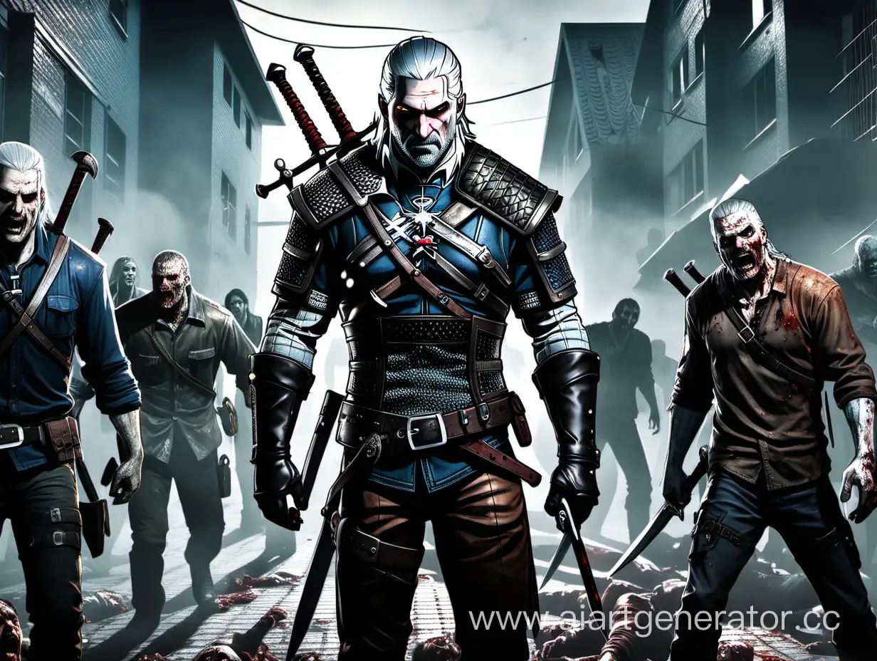 Geralt-Survives-Zombie-Apocalypse-Battling-Undead-for-City-Survival