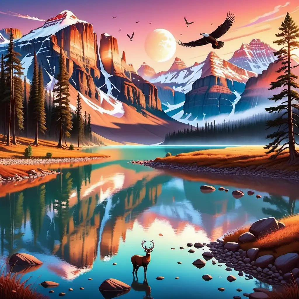 Breathtaking North American Wildlife Illustration