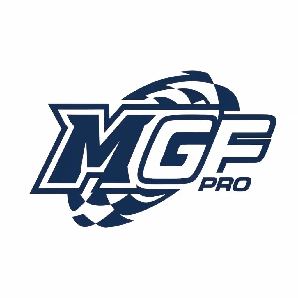 logo, RACE, with the text "MGF - pro", typography, be used in Automotive industry