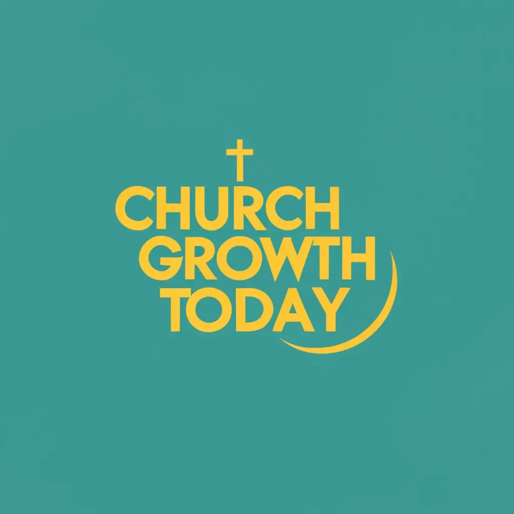 logo, church building, with the text "Church Growth Today", typography, be used in Religious industry