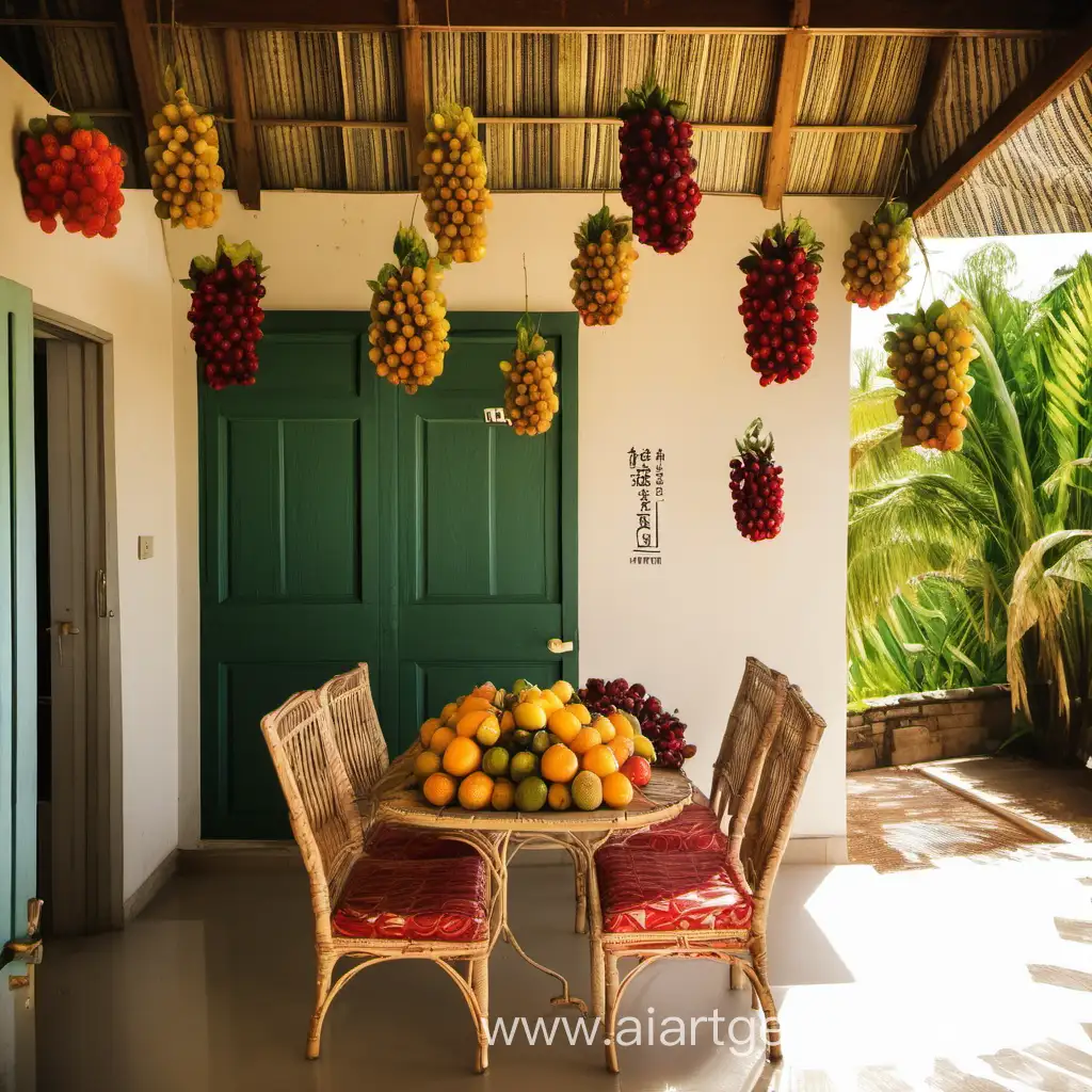 Sunlit-Southern-Guest-House-with-Lush-Fruits