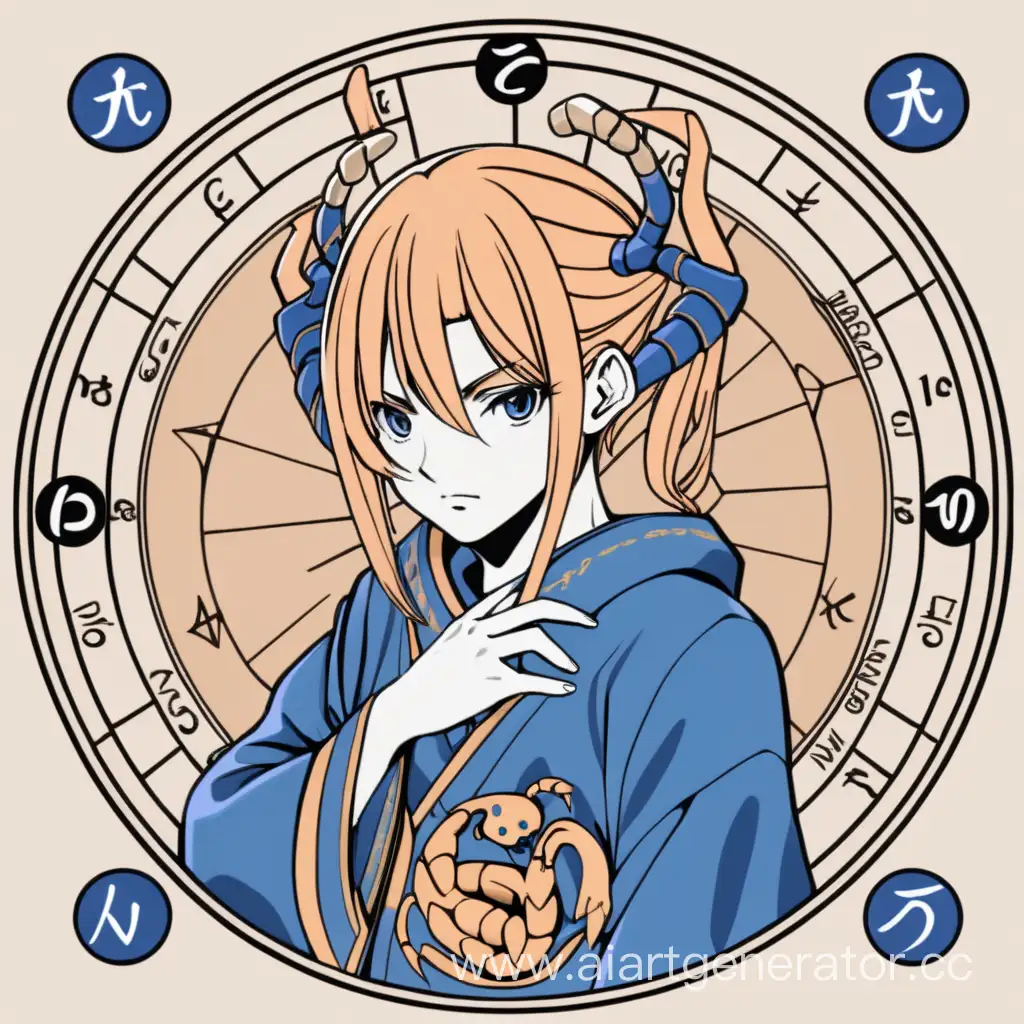 AnimeStyle-Zodiac-Sign-Cancer-Character-Illustration