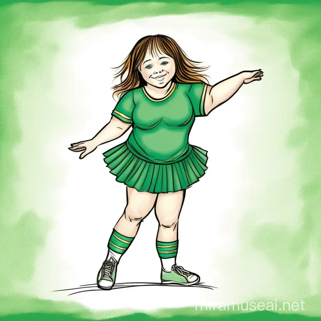 Inspirational Character Illustration Issie a Talented Dancer and Artist with Down Syndrome
