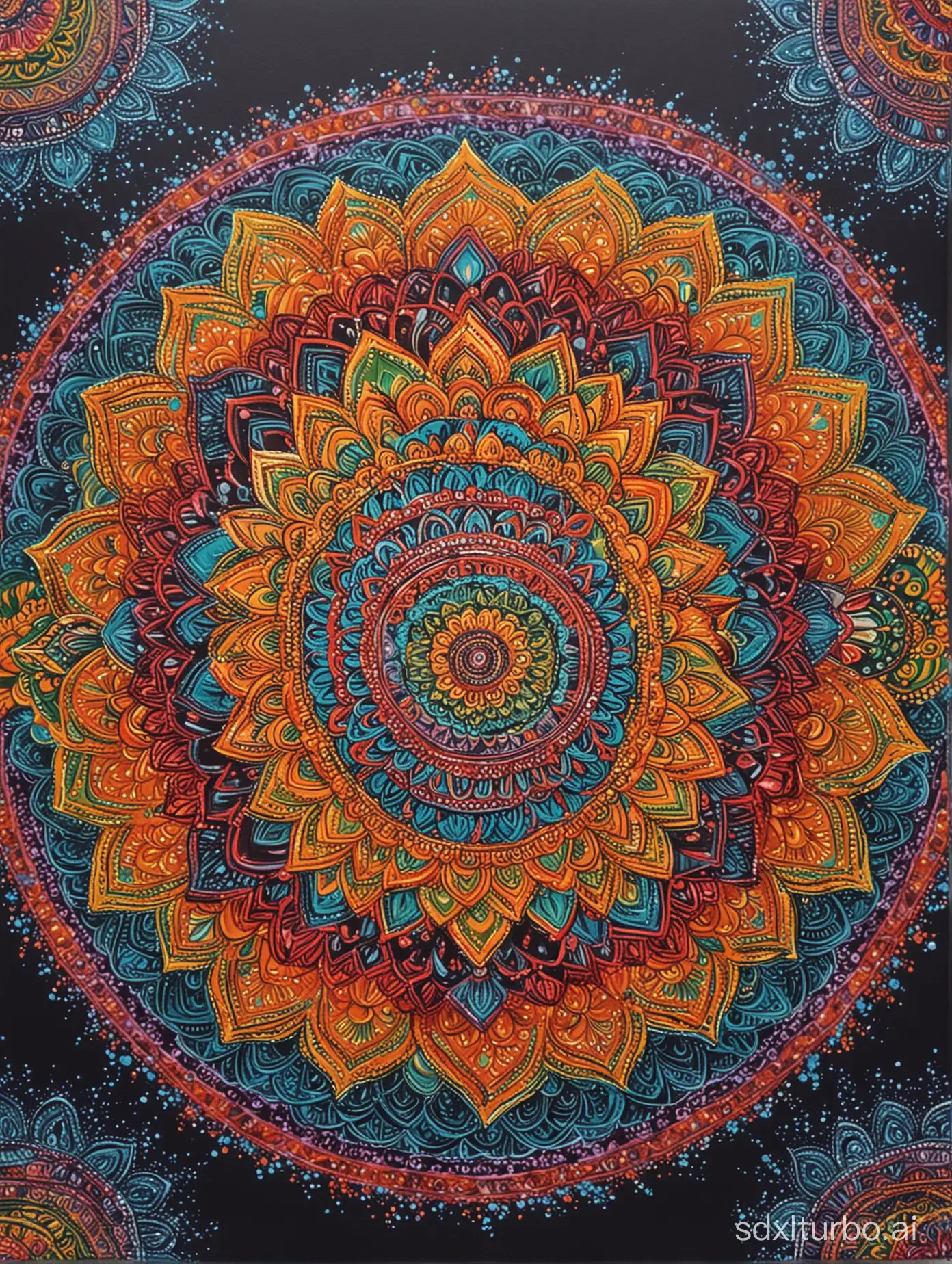 Vibrant-Handdrawn-Mandala-with-Geometric-Patterns