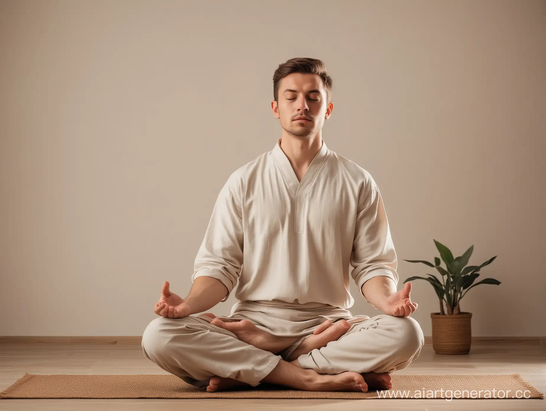 Meditative-Tranquility-European-Man-in-Minimalistic-Setting-with-Soft-Lighting