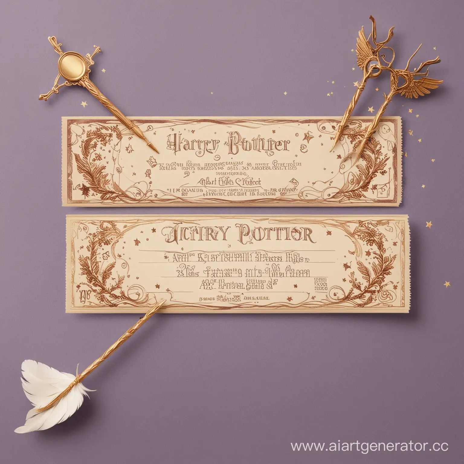 Magical-Wedding-Invitation-Ticket-with-Harry-Potter-Symbolism-and-Elegant-Styling
