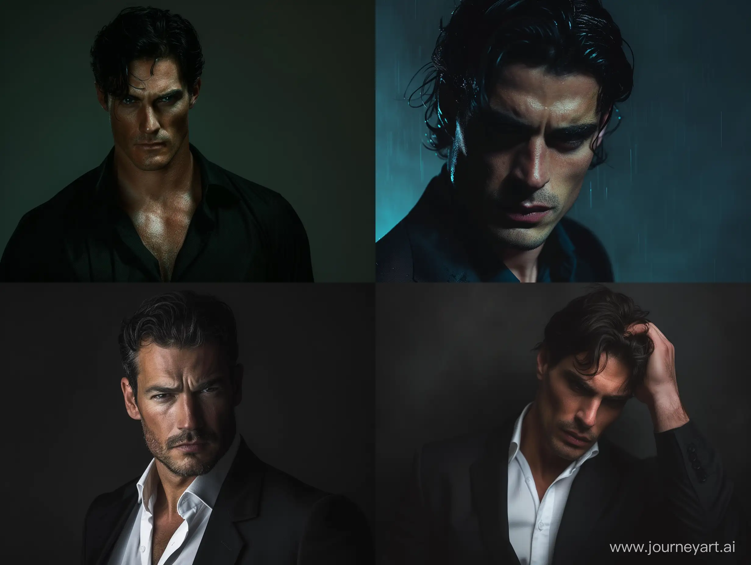 Muscular-40YearOld-Businessman-with-Dark-Hair-A-Handsome-and-Gloomy-Portrait