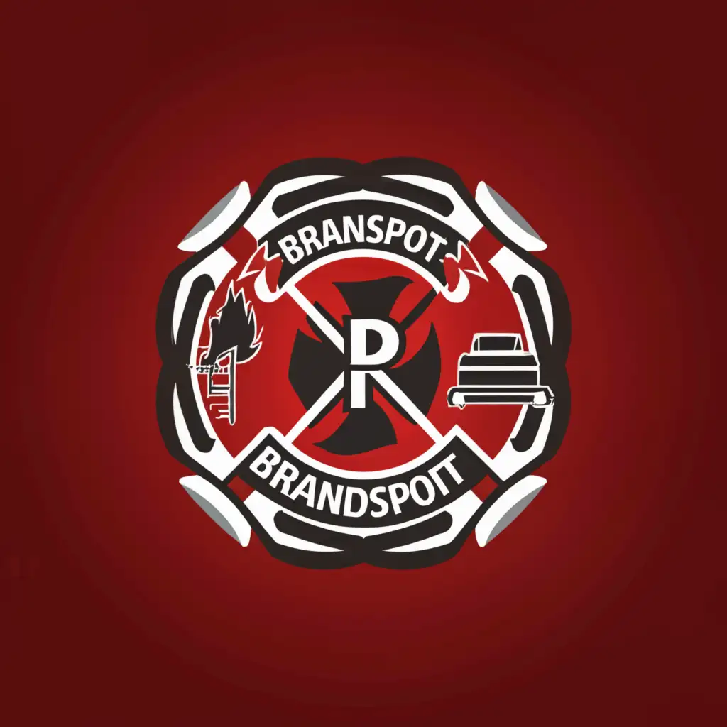 a logo design,with the text "The brigade of young firefighters "Brandspoyt"", main symbol:Brandspot,Moderate,clear background