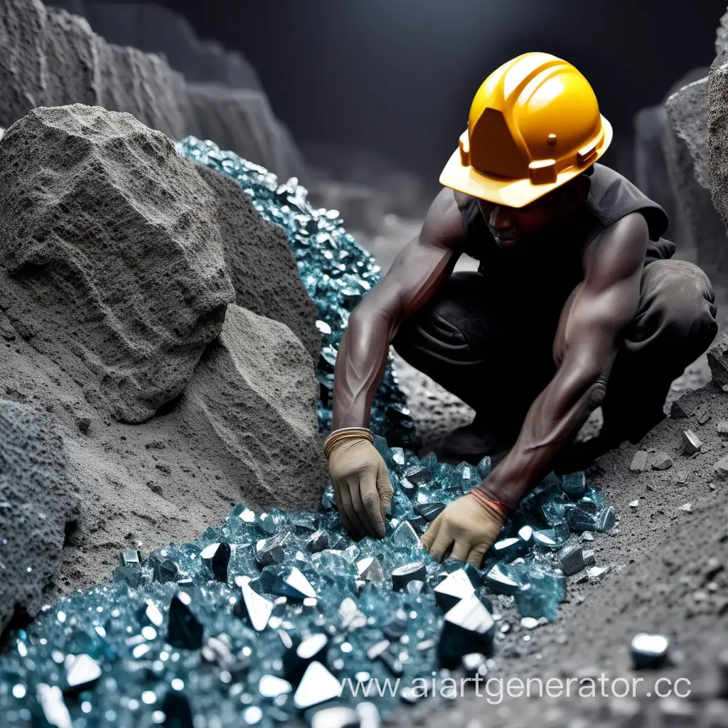mining precious stones
