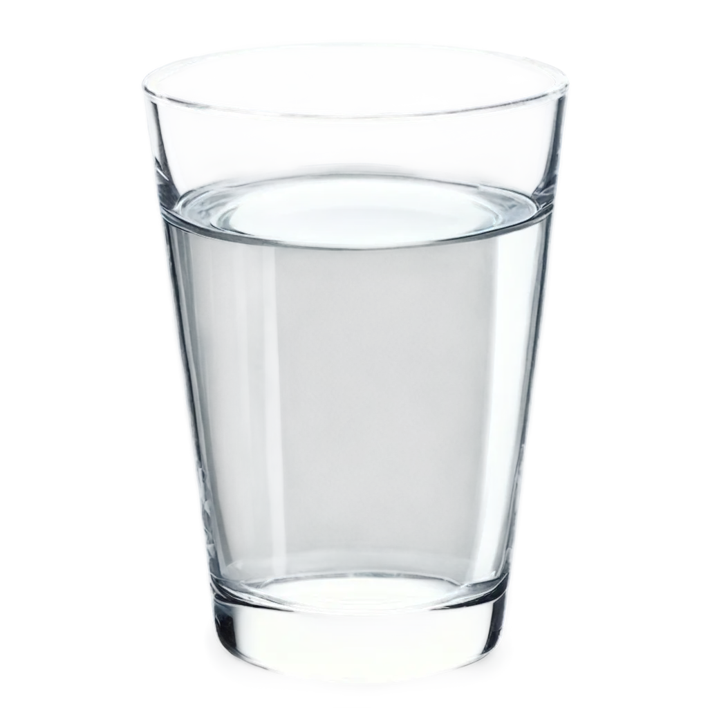 Crystal Clear Transparent Water Cup of Glass PNG Image for Refreshing ...