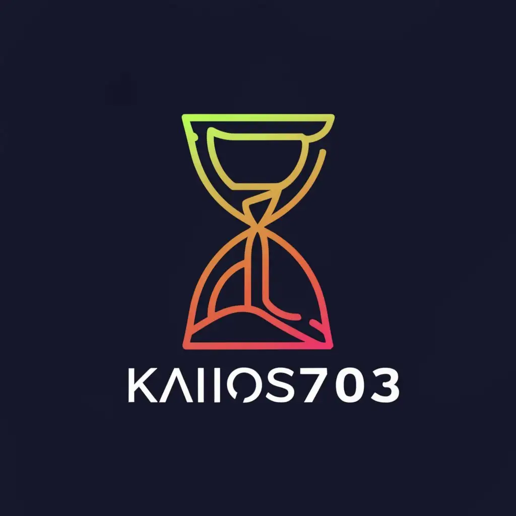 a logo design,with the text "kairos703", main symbol:Create a logo related to kairos703,Moderate,clear background